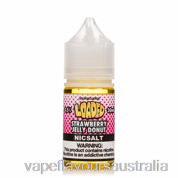 Vape Nicotine Australia STRAWBERRY JELLY DONUT - Loaded SALTS - Ruthless Vapors - 30mL 10mg
